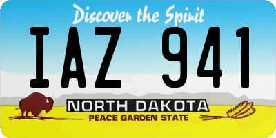 ND license plate IAZ941