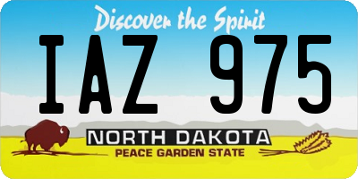 ND license plate IAZ975