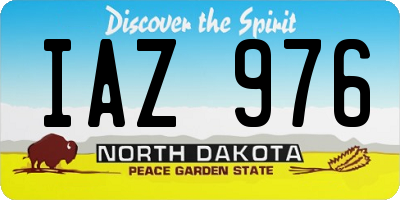 ND license plate IAZ976