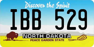 ND license plate IBB529