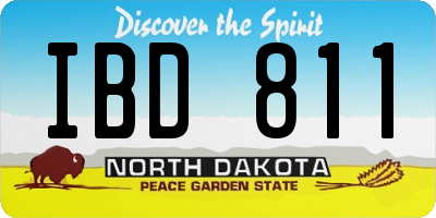 ND license plate IBD811