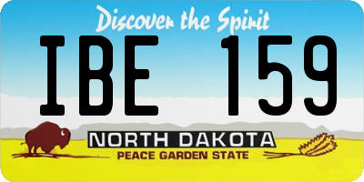 ND license plate IBE159