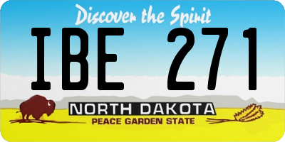 ND license plate IBE271