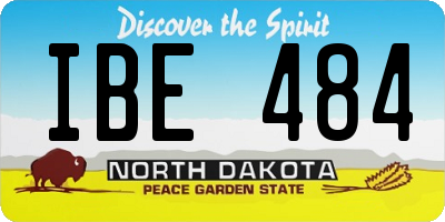 ND license plate IBE484