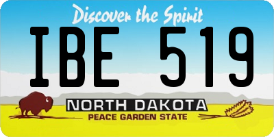 ND license plate IBE519
