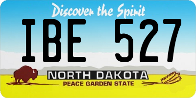 ND license plate IBE527