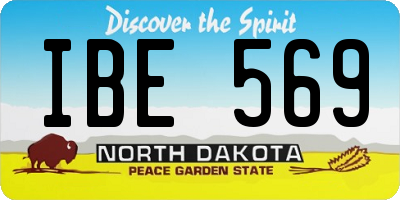 ND license plate IBE569