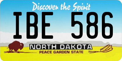 ND license plate IBE586
