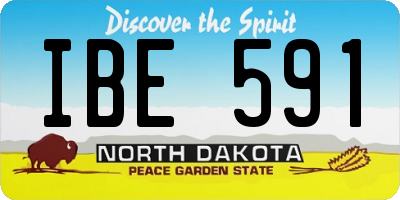 ND license plate IBE591