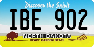 ND license plate IBE902
