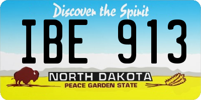 ND license plate IBE913