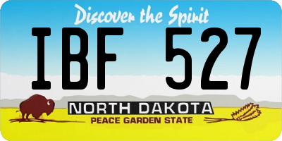 ND license plate IBF527