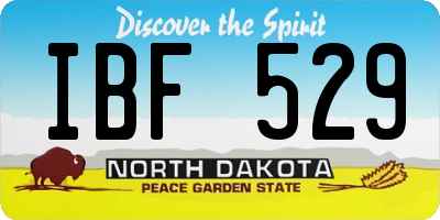 ND license plate IBF529