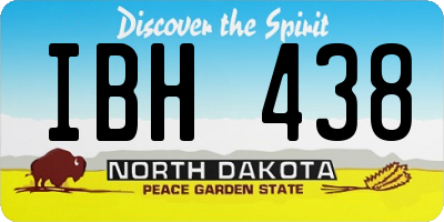 ND license plate IBH438