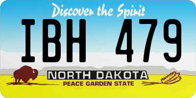 ND license plate IBH479