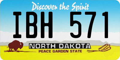 ND license plate IBH571