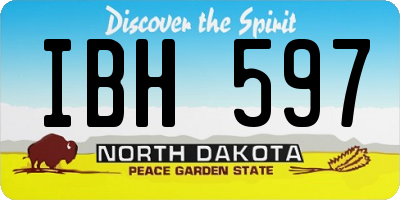 ND license plate IBH597