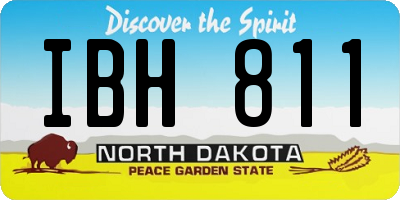 ND license plate IBH811