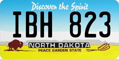 ND license plate IBH823