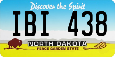 ND license plate IBI438