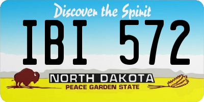 ND license plate IBI572