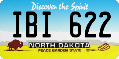 ND license plate IBI622
