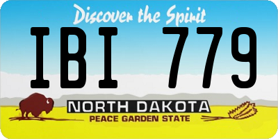 ND license plate IBI779