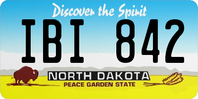 ND license plate IBI842
