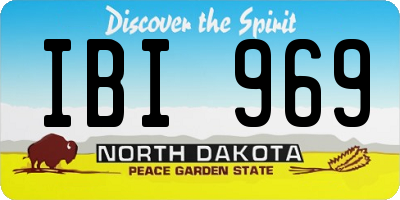ND license plate IBI969