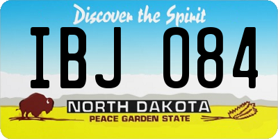 ND license plate IBJ084