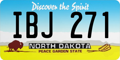 ND license plate IBJ271