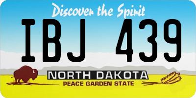 ND license plate IBJ439
