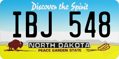 ND license plate IBJ548
