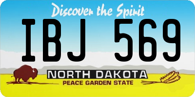 ND license plate IBJ569