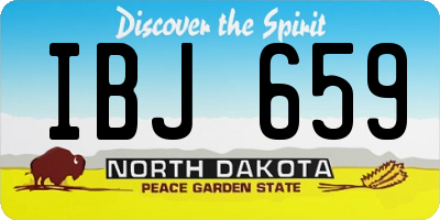 ND license plate IBJ659