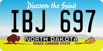ND license plate IBJ697