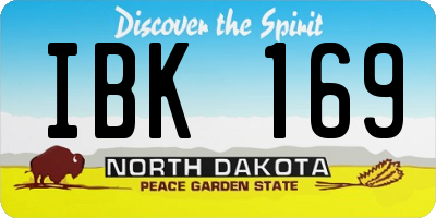 ND license plate IBK169
