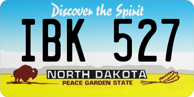 ND license plate IBK527