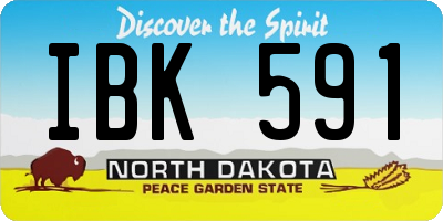 ND license plate IBK591