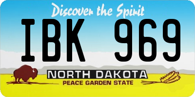 ND license plate IBK969
