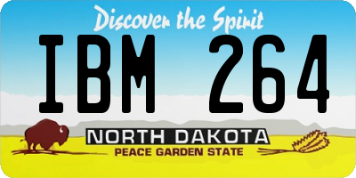 ND license plate IBM264
