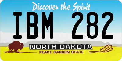 ND license plate IBM282