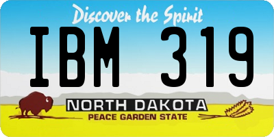 ND license plate IBM319