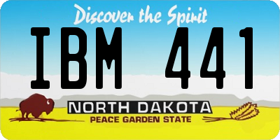ND license plate IBM441