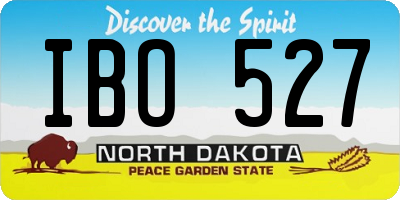 ND license plate IBO527