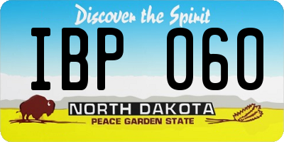 ND license plate IBP060