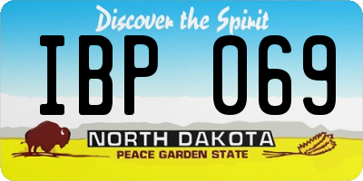 ND license plate IBP069