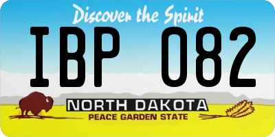 ND license plate IBP082