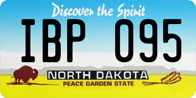 ND license plate IBP095