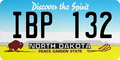 ND license plate IBP132